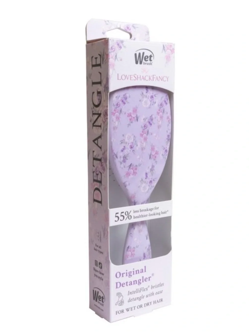 LoveShackFancy Floral Light Purple Wet Brush